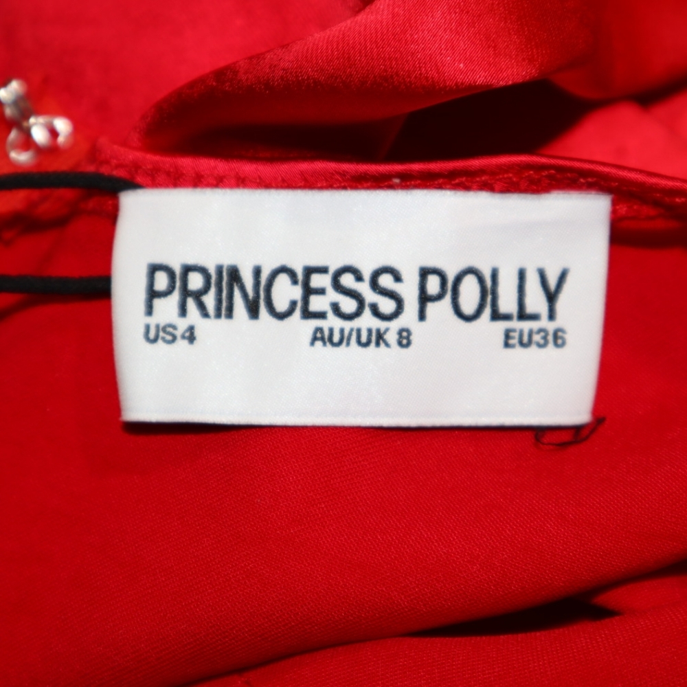 PRINCESS  Poly Cobie Mini Dress Red Size 4 Valentines Day ! - Picture 12 of 13